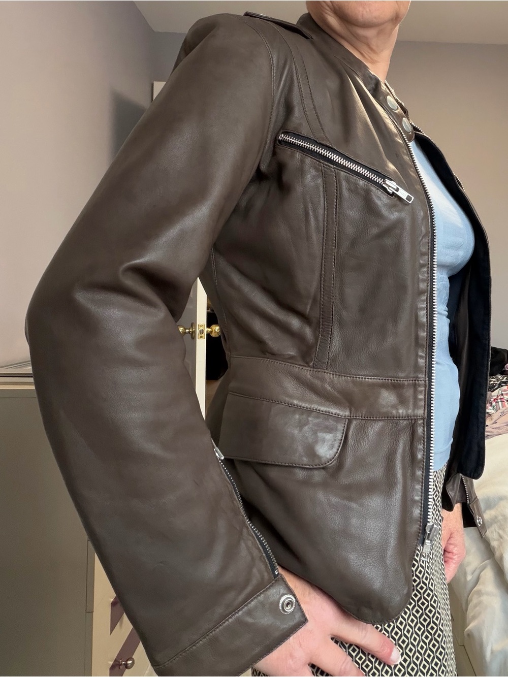 Triumph Brown Leather Jacket